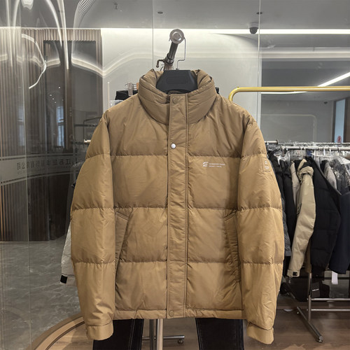 H家90绒时尚简约立领保暖羽绒服