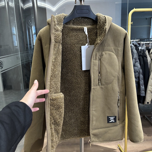 加厚宽松简约百搭连帽保暖摇粒绒外套 冬季 狠厚 860克一件过冬