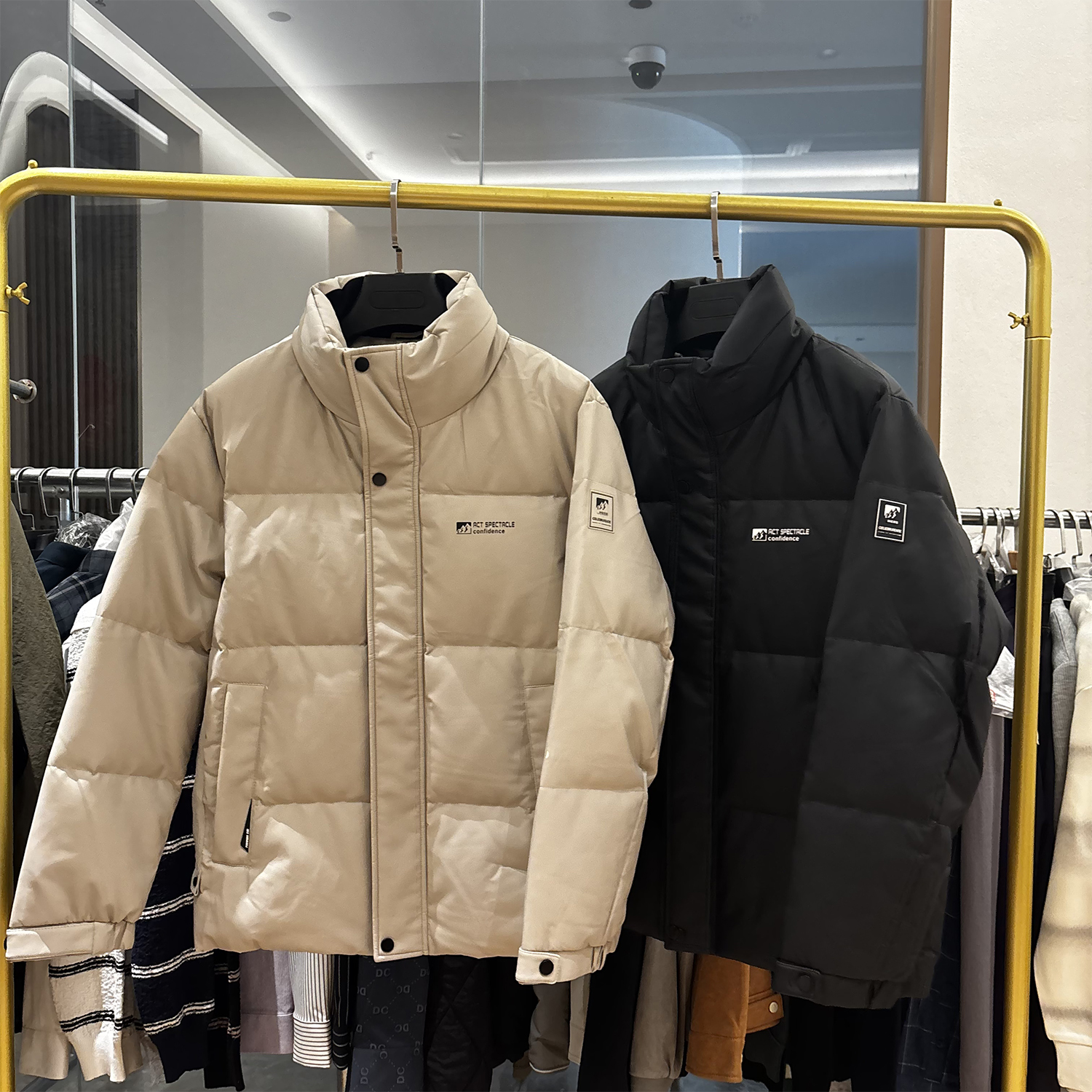 柜1000高端皮羽绒时尚休闲立领