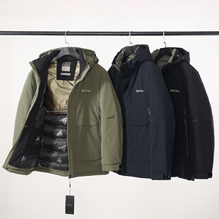 黑金热反射层！抗寒保暖！冬季加厚户外防风适中工装连帽棉衣外套