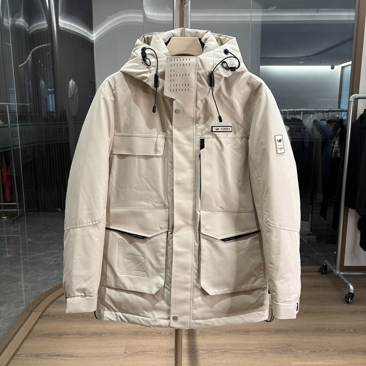 H家95绒+800蓬连帽保暖羽绒服