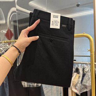 【杉家】厚实磨毛！笔挺抗皱！秋冬新款直筒商务百搭抗风休闲裤男