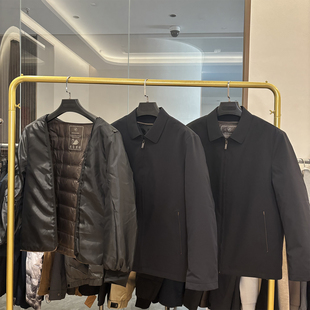 高端商务厅局风!可脱卸羽绒内胆!冬季中年爸爸装行政夹克羽绒服