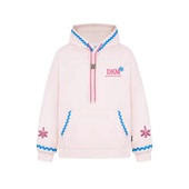 126KID 情侣潮牌宽松外套 新款 美式 贝壳绣加绒连帽卫衣男女春季