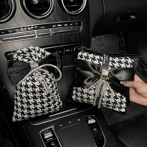 简约大气千鸟格-车载香薰包