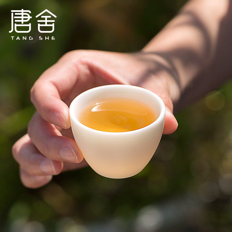 唐舍羊脂玉主人杯家用喝茶