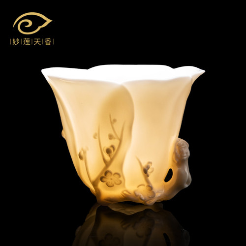 庄晓阳大师手工浮雕主人杯