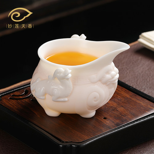 妙莲天香貔貅公道杯茶海分茶器