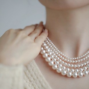 「她非池物」法式轻奢仿珍珠项链女ins感气质锁骨链名媛网红颈链