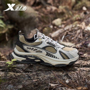 特步战斧2.0休闲鞋男款2025年官方厚底增高复古千禧老爹鞋运动鞋