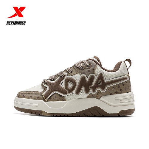 特步欧包板鞋|女款面包鞋2025夏季新款百搭潮流休闲鞋女子运动鞋