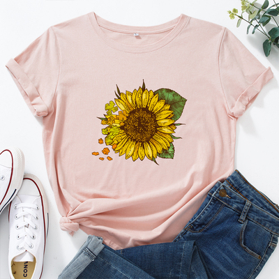 欧美女装薄款纯棉短袖T恤