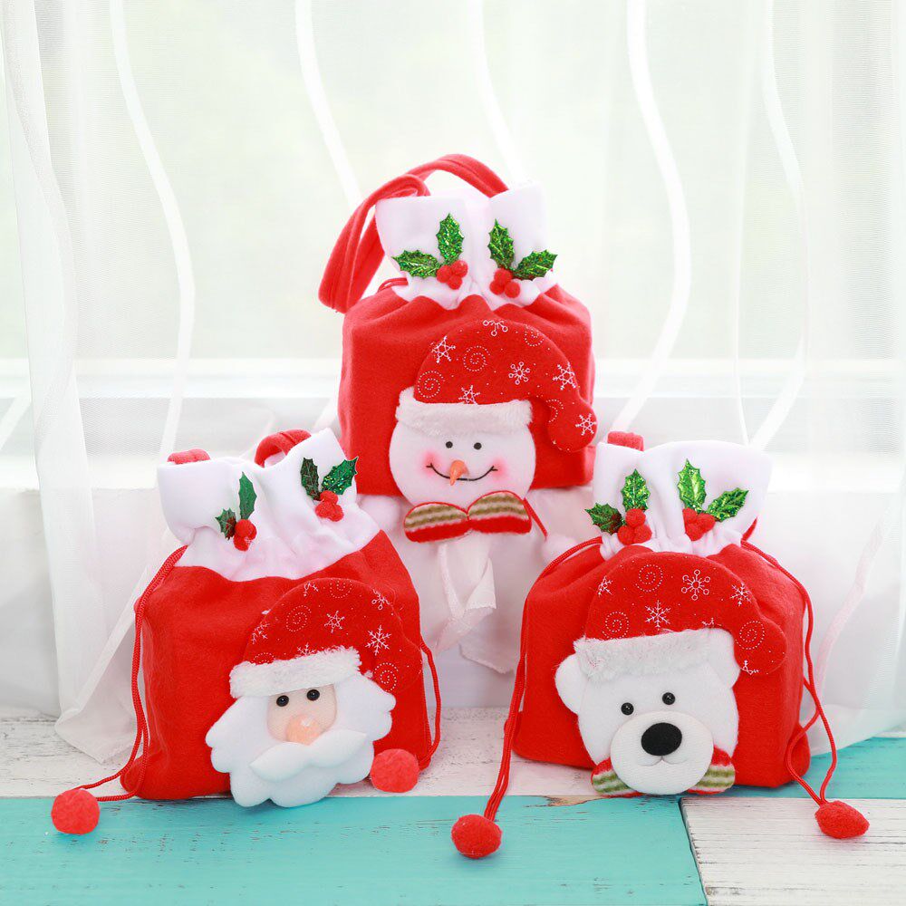christmas gift bag christmas candy bag santa claus gift bag