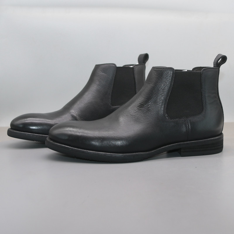 GOODYEAR COWHIDE SOLE LEAKAGE FOREIGN TRADE LEATHER MENS BOOTS BRITISH VINTAGE HEAVY INDUSTRY WASHED CHELSEA BOOTS MARTIN BOOTS