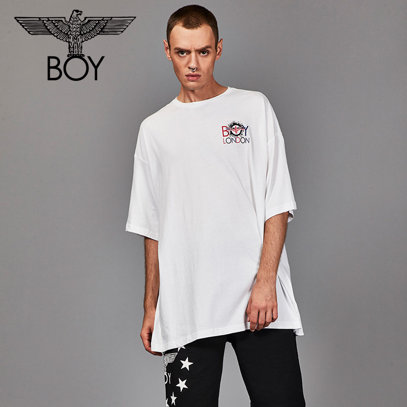boy london 情侣款 大码宽松印花短袖T恤男2018新款B182NC302101