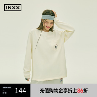 长袖 纯色印花T恤男女同款 INXX XME3011283 Standby潮牌基础款