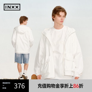 感立体大口袋夹克情侣XRF2140824 INXX 正反拼接面料外套工装