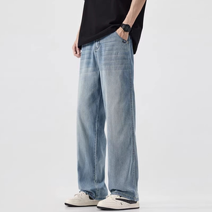 男士 2025秋季 新款 INXX 直筒百搭休闲裤 高街牛仔裤 薄款 STREET美式