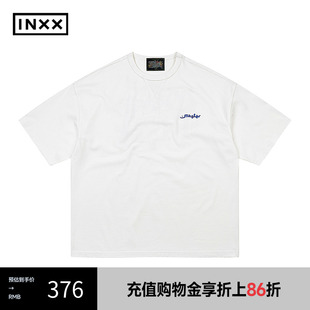 T恤撞色立体字母印花上衣XRF2011225 INXX MASTER 250g重磅短袖