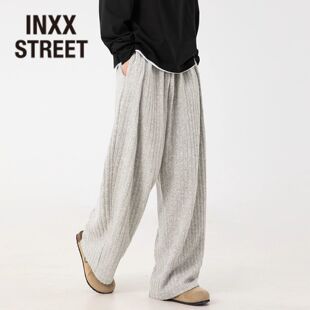 男士 复古老钱风条纹卫裤 秋冬季 新款 INXX 百搭直筒长裤 STREET美式