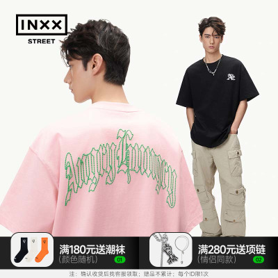 国潮男女同款短袖T恤圆领