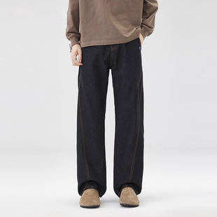 男士 复古简约牛仔裤 新款 秋冬季 INXX 潮牌休闲直筒裤 STREET美式