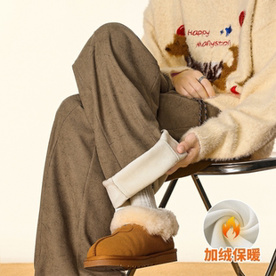 宽松直筒潮牌运动休闲长裤 INXX 秋冬新款 男士 STREET加绒垂感卫裤