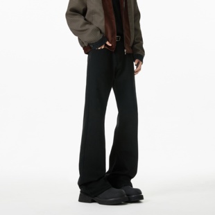 STREET微喇美式 宽松直筒裤 水洗牛仔裤 新款 子复古做旧 男款 INXX