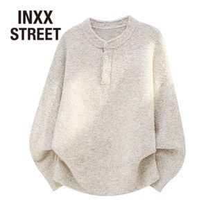 男士 新款 美式 休闲开衫 外套 INXX 毛衣复古慵懒针织衫 STREET秋冬季