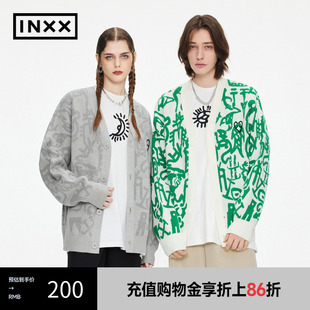 INXX 潮牌春新品 ALLPICK 情侣APD1060519 开衫 针织衫