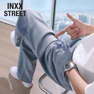 2025秋季 男士 新款 直筒宽松休闲裤 INXX 子长裤 STREET星空纹牛仔裤