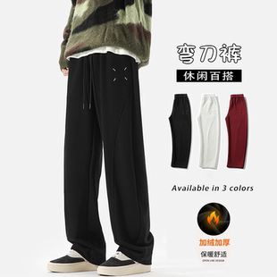STREET裤 卫裤 子美式 长裤 重磅弯刀春秋直筒运动宽松休闲大码 INXX