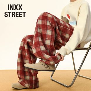 潮牌男装 新款 慵懒风格 子棉裤 INXX 直筒休闲百搭卫裤 STREET秋冬季