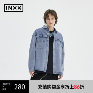 宽松休闲牛仔外套情侣XME1140244 INXX Standby 潮流春新品