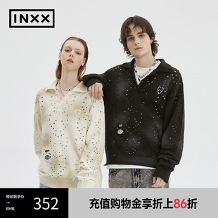 polo领套头针织衫 潮牌春新品 INXX 情侣APE1060337 APYD