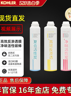 科勒净水机滤芯80031T/80041T直饮水机耗材活性炭配件KP040/KP050