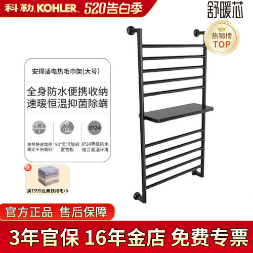 科勒智能电加热毛巾架浴室衣架卫