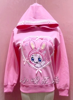 棉卫衣韩日系mezz0pian0可爱安可拉红多巴胺复刻女儿服校学生长袖