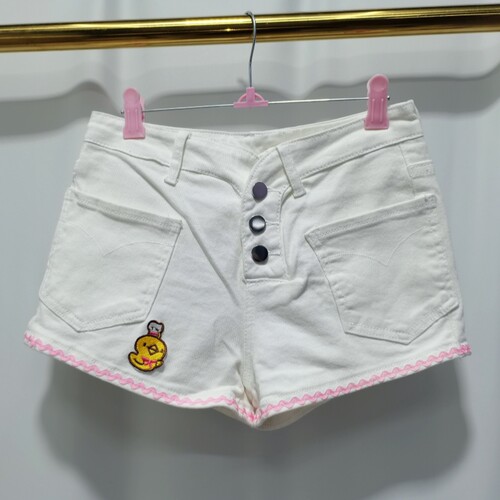 棉牛仔短裤mp韩日系女儿服修身潮