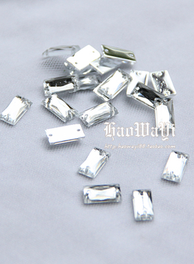 diy亚克力手缝钻 长方形 10mmx5mm 1元20枚