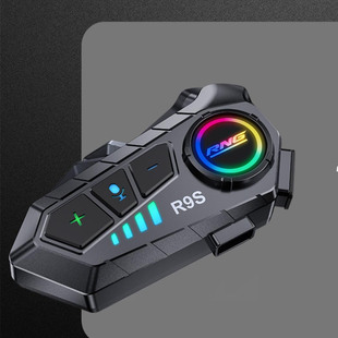 RNG牌R9S摩托车头盔蓝牙耳机长续航防水防尘RGB彩色外 置蓝牙耳机
