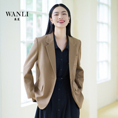 外套遮肉H版 万丽 型 外套学院风休闲气质韩版 西装 服饰 女士西装