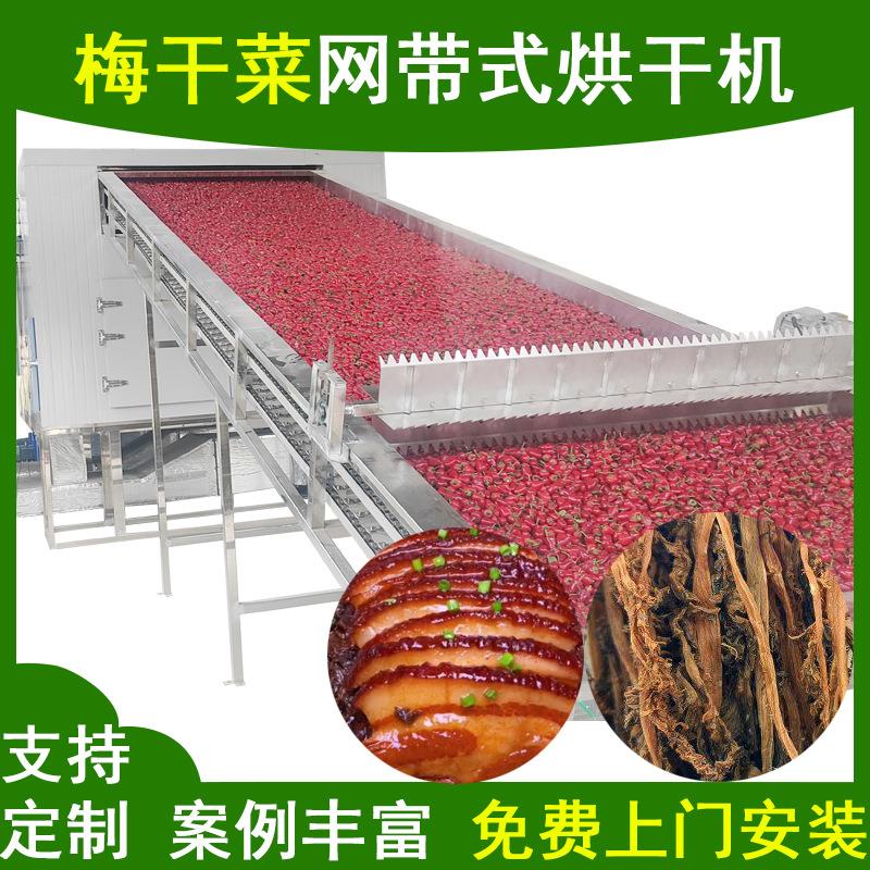 梅干菜烘干机空气能网带式干冬菜脱水烘干设备梅菜蔬菜干干燥机
