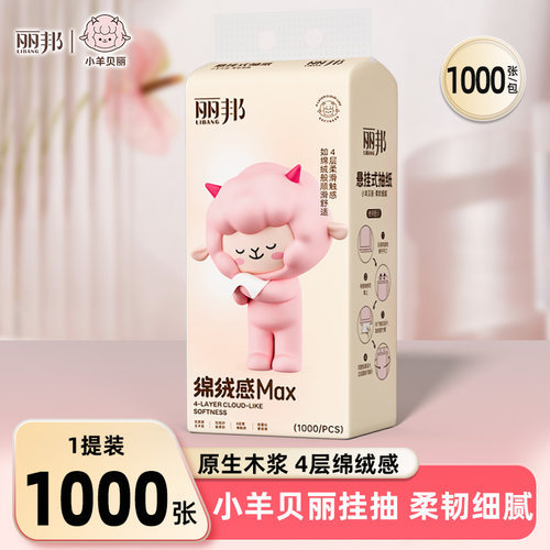 抽纸悬挂式纸巾1000张/提