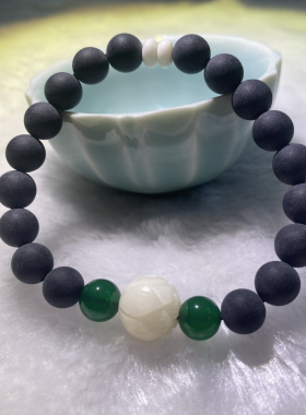 原创药珀菩提根天意子药柏佛珠手串配饰手链安神珠男女情侣