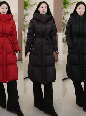 【在逃公主收腰羽绒服】显瘦高颜值百搭长款羽绒服N610-OZ85172