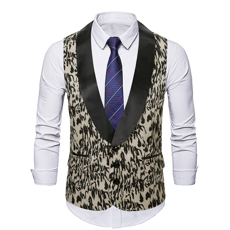 潮流时尚酒吧KTV台球厅足浴工作服男青果领西装马甲坎肩背心外套