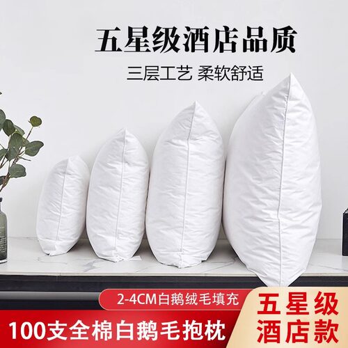 鹅毛羽绒抱枕芯靠垫芯酒店沙发