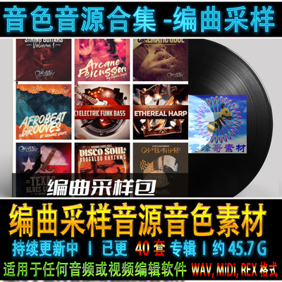40套Organic loops编曲采样氛围空间影视摇滚RnB拉丁爵士摇滚吉他