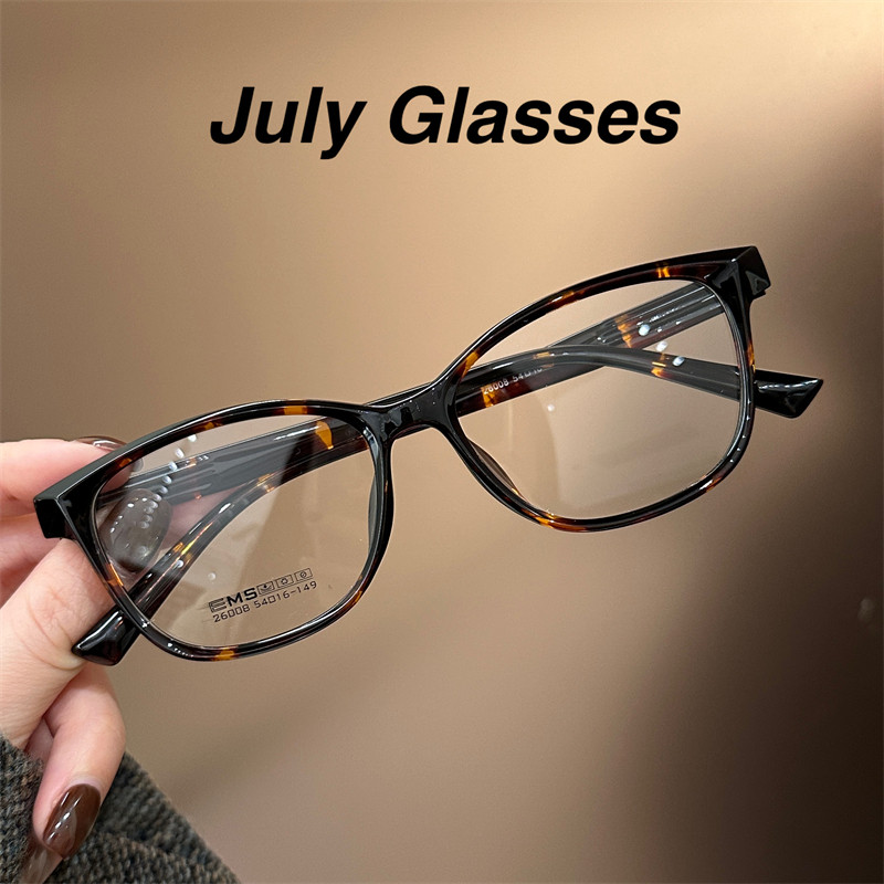 新款TR90复古玳瑁色方圆近视眼镜框时尚潮女文艺平光镜架可配度数